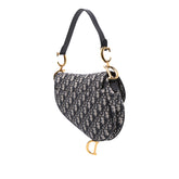 Oblique Canvas Saddle Bag